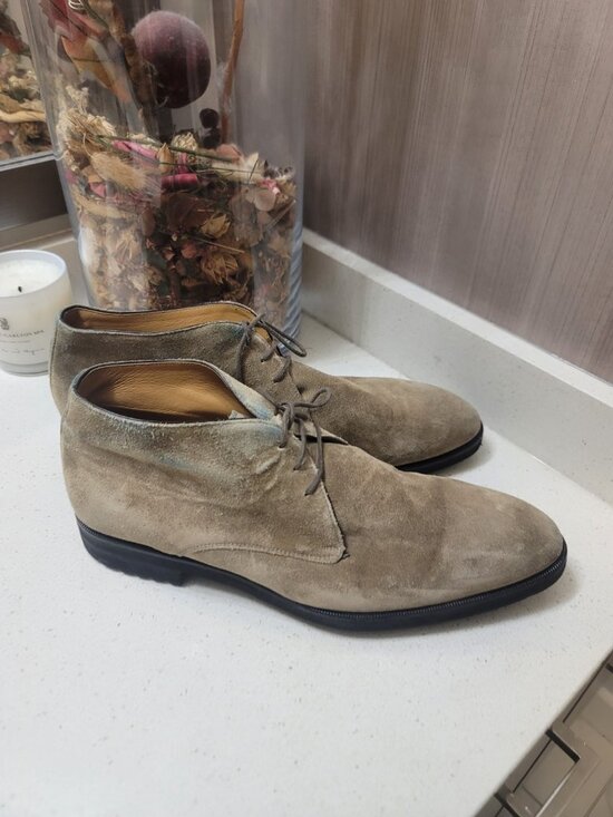 DI BIANCO GALLO PALERMO Shoes Made in Italy Mens 10.5 Suede Brown main image 5